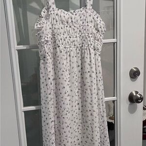 Charming White Floral Sundress